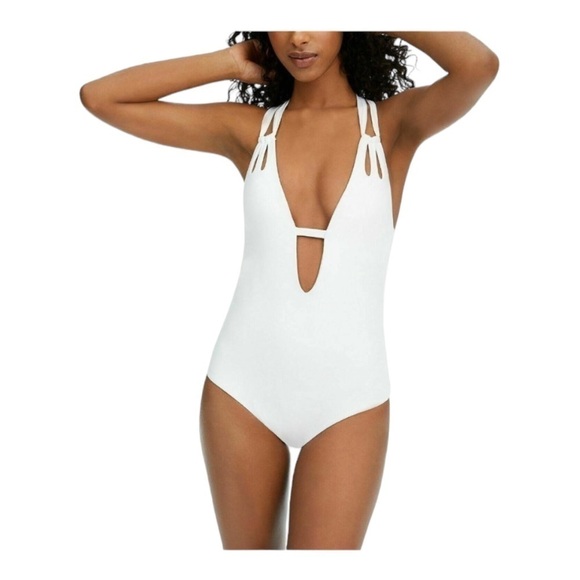 BECCA Color Code Skylar Plunge One-Piece Swimsuit NWOT - Picture 1 of 8